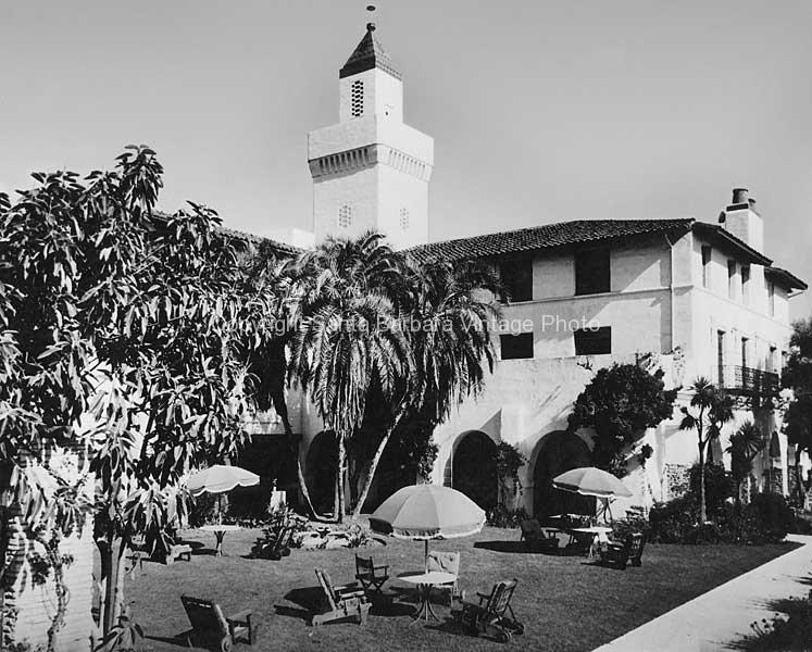 1970s MAR MONTE CLUB HOTEL SANTA BARBARA CALIFORNIA VTG POSTCARD 