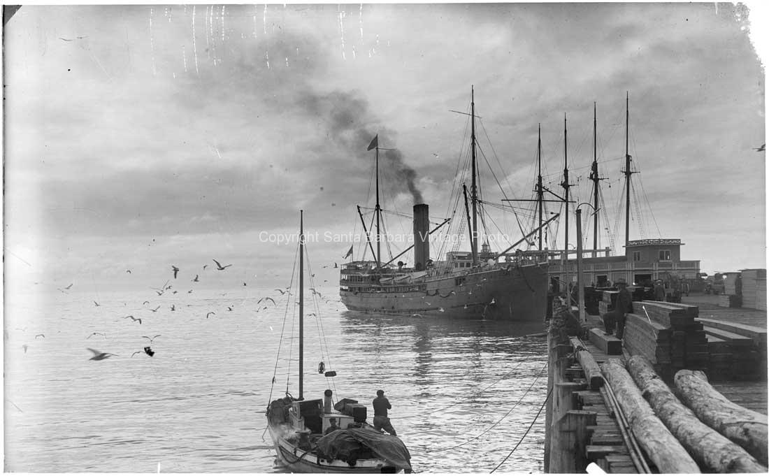 Sterns Wharf circa 1900 - BS09