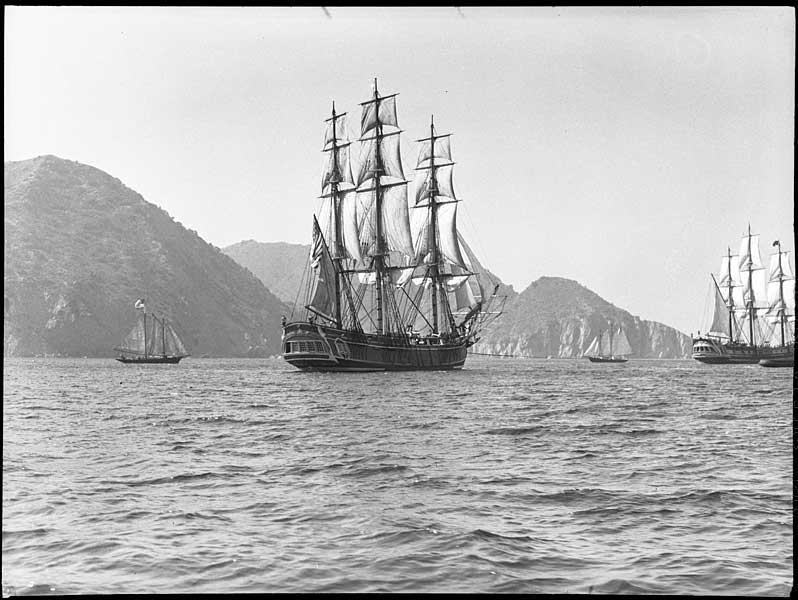 HMS Bounty & HMS Pandora, Channel Islands Ca. c.1935. | BS18