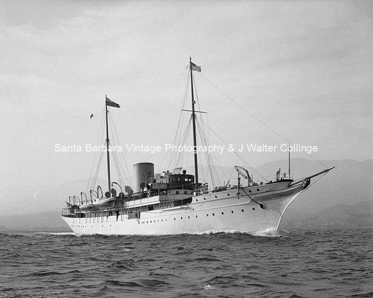 Lady Yule’s Yacht, circa 1930 Santa Barbara, CA. | BS30