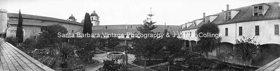 Santa Barbara Mission Garden, c.1900 - PB09