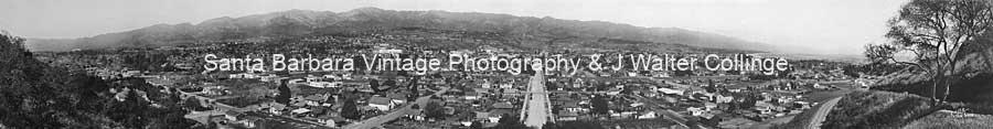 Santa Barbara, view up De La Guerra St c.1930 – PB10