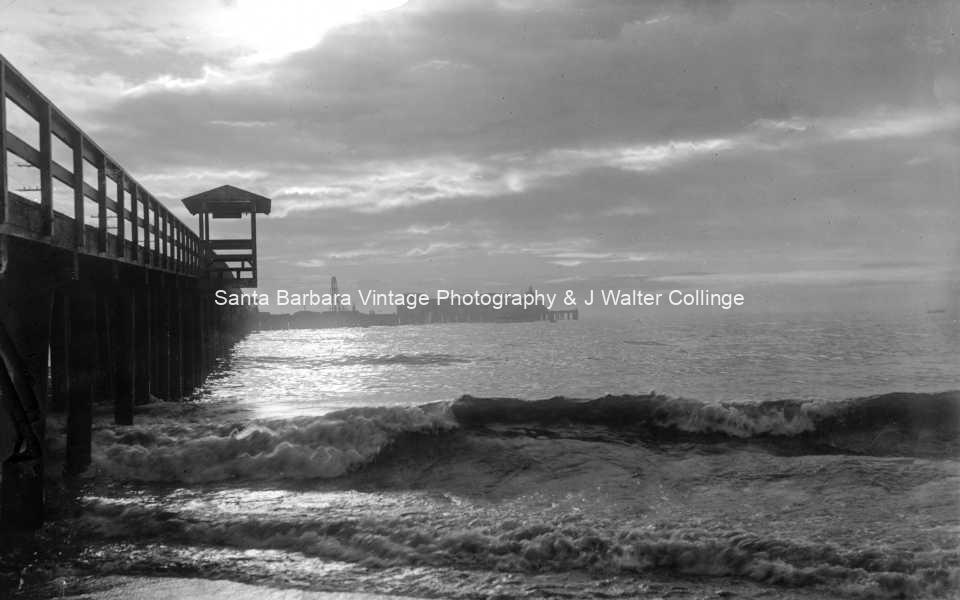 Stormy Weather Sterns Wharf, Santa Barbara CA – SB22