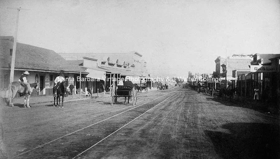 State Street 1870″s Santa Barbara CA. – SB38