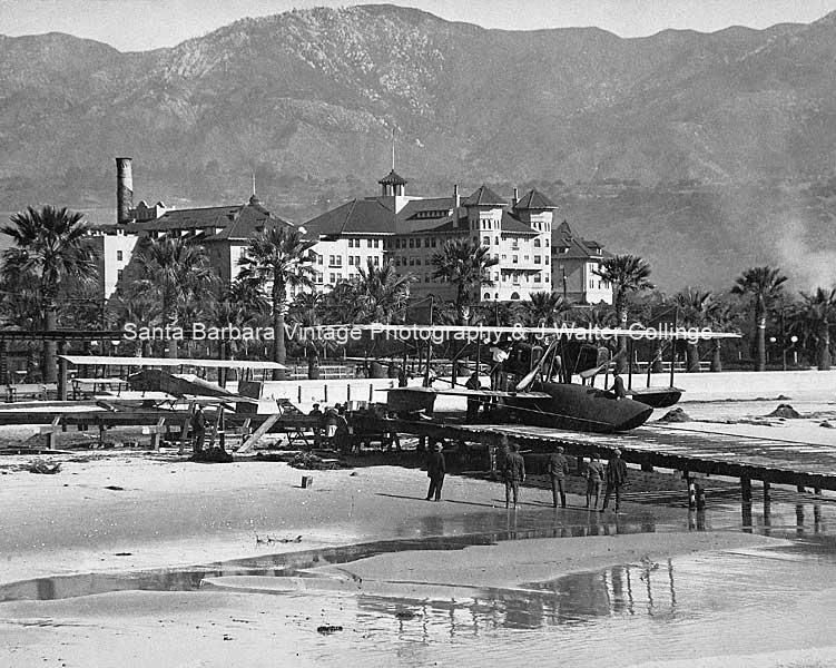 Loughead Model G & F1, c.1917 West Beach , Santa Barbara Ca - TR37