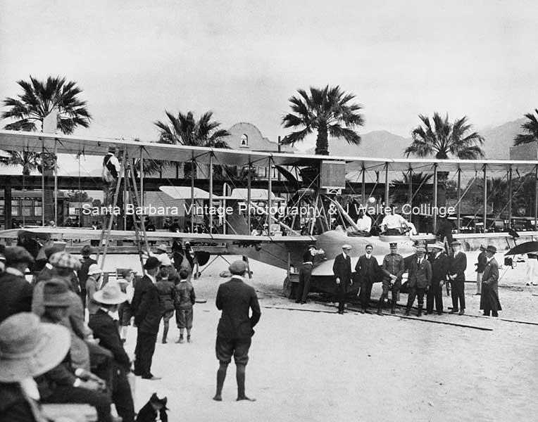 Lougheads & J. Northrop & Curtiss HS-2L , c.1918 Santa Barbara Ca - TR57