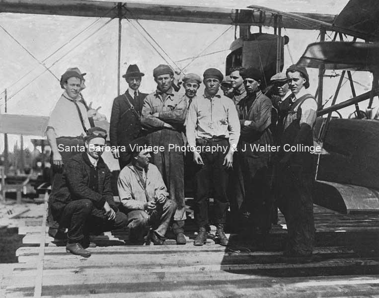 Loughead Brothers and Crew c.1917, Santa Barbara Ca - TR73